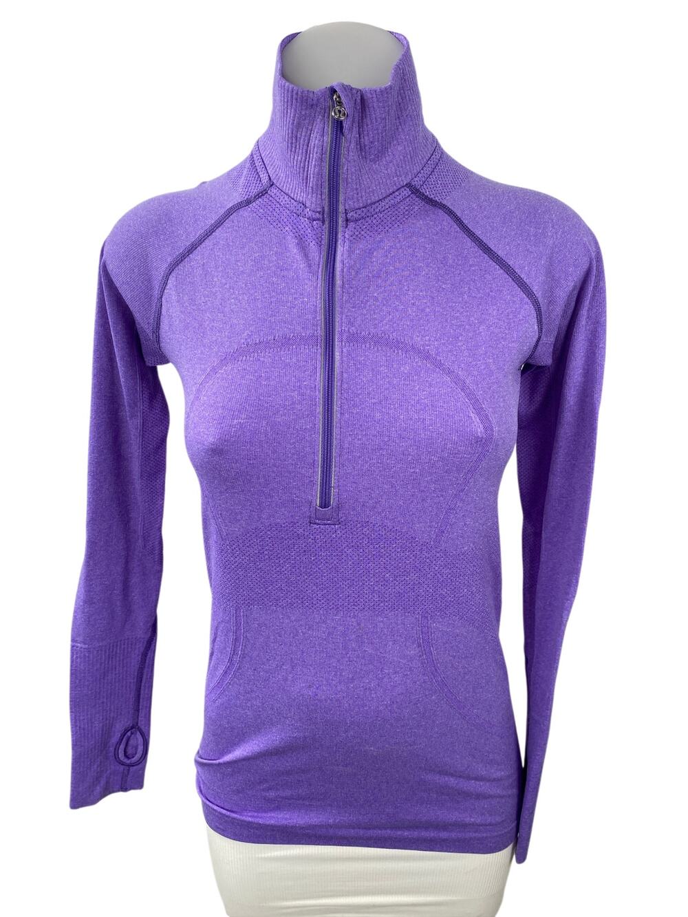 Lululemon Swiftly Tech Half Zip Womens Purple Yoga Track Athletic Jacket Size 8